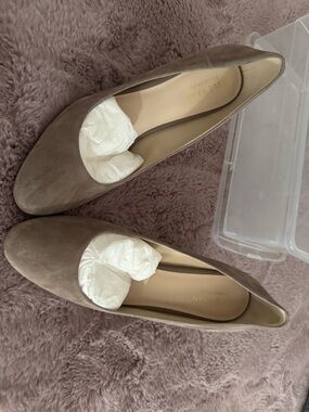 Cole Haan Women's Suede Flats in Taupe